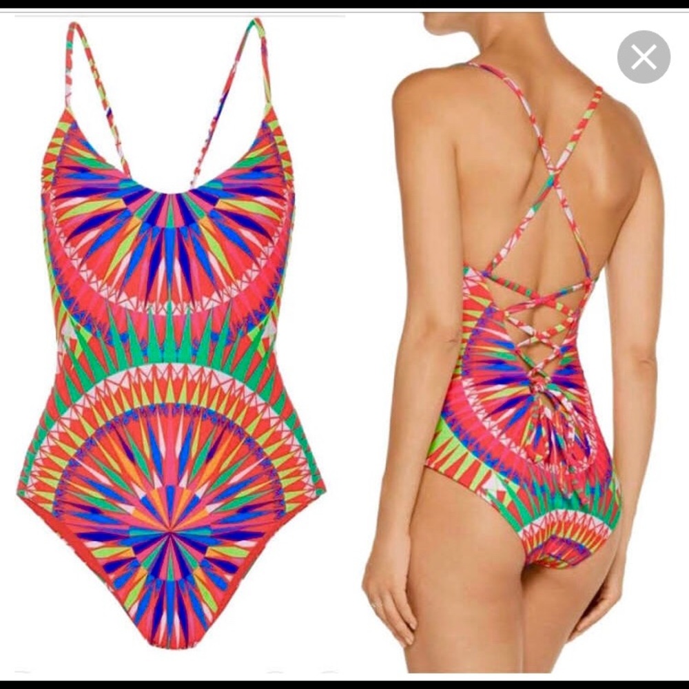 Mara Hoffman Supernova red one piece